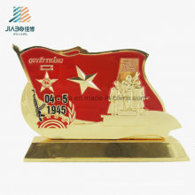 Best Selling Alloy Casting Enamel Military Metal Trophy for Souvenir